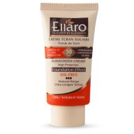 کرم ضد آفتاب SPF30 فاقد چربی کرم پودری (بژ طبیعی) الارو ELLARO